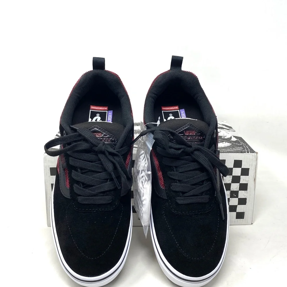 VANS Kyle Walker Corduroy Shoes Black Suede Low Top Women's Sneakers VN0A5JIEX4C